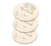 ANDRESLAD 3pcs Cartoon Animal Newborn Announcement Sign Birth Plaque for Shower Photo Prop and Home Decor Adorable Birth Announcement Board
