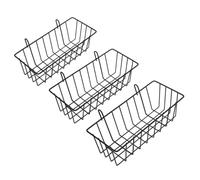 ANDRESLAD 3pcs Iron Rabbit Hay Feeder with Rounded Edges for Small Pets Hollow Cage-mount Hay Holders for Rabbits Hamsters Guinea Pigs Space-saving Safe Feeding Accessories