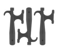 ANDRESLAD 3pcs Lifeboat Hook Attachment Marine Docking Hook Attachment Black Nylon High-strength Hydrodynamic Design High Compatibility for Kayak Yacht Emergencies