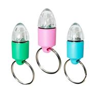 ANDRESLAD 3pcs Luminous Pet Pendant Neck Rings Abs Acrylic Night Safety Decor for Outdoor Walking Cycling Blue Green Pink