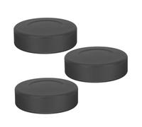 ANDRESLAD 3pcs Matte Ice Hockey Pucks with Adjustable Hardness for Training Rubber Street Hockey Balls Set with Reusable Mesh Bag Safe Indoor Outdoor Practice Equipment for Skill Development