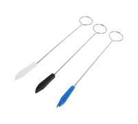 ANDRESLAD 3pcs Piano Tuning Mutes Kit with Plastic Piano Lever Tools for Keyboard Maintenance in Black White and Blue