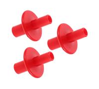ANDRESLAD 3pcs Red Plastic Cymbal Sleeves for Drum Kit Hi Hat Clutch and Boom Stand Noise-reducing Double Head Cymbal Tilter Sleeves with Quick Adjustability and Vibration Dampening