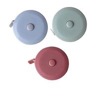 ANDRESLAD 3pcs Retractable Fabric Tape Measure Multipurpose Sewing Measuring Tools with Clear Scale Wear-resistant Compact Design for Tailors and Body Measurement