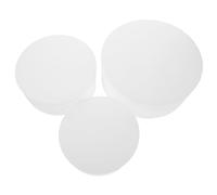 ANDRESLAD 3pcs Round Acrylic Display Risers Nesting Cylinder Stands for Dessert Buffet Cake Jewelry Cosmetics Stable Weighted Base Collection Display Holder for Weddings Parties Brunch