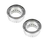 ANDRESLAD 3pcs Stainless Steel Dumpling Wrapper Mould with Wave Edge for Pastry Dough Press Baking Cutters for Scones Muffins Donuts Sandwiches and Bread Crusts
