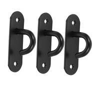 ANDRESLAD 3Pcs Stainless Steel Exercise Station Strap Anchors for Resistance Bands Wall Mount Sturdy Ceiling Hanger Hooks for Yoga Strength Training Gym Equipment and Wear-Resistant