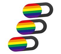 ANDRESLAD 3PCS Webcam Cover Slide for Laptop Tablet with Rainbow Stripe Pattern Anti-peeping Privacy Protection Material Smooth Sliding Camera Covers
