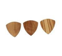 ANDRESLAD 3pcs Wood Guitar Picks Plectrums for Acoustic Electric Guitar Bass Lightweight Accessories for Authentic Sound and Easy Playing