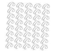 ANDRESLAD 40Pcs Stainless Steel Cage Hooks for Rabbit Poultry Bird Cages Elastic Wire Fixed Door Hooks Household Multipurpose