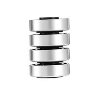 ANDRESLAD 4pcs Aluminum Amplifier Feet Pads Vibration Isolation Cushion Speaker Anti-shock Stand with High Density Damping for Audio Equipment Enhancing Sound Clarity and Bass Response