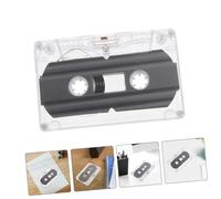 ANDRESLAD 4Pcs Blank Cassette Tapes Recordable Audio Tapes with Transparent Hard Case for DIY Messages Wall Decor Lectures and Music Recording