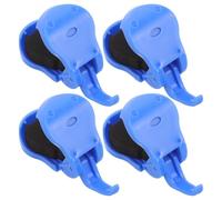 ANDRESLAD 4pcs Blue Fishing Rod Clamps Portable Detachable Plastic Clips for Pole Secure Ground Rod Holders for Beach and Outdoor Fishing Accessories