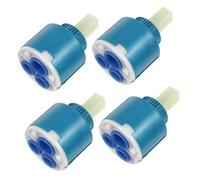 ANDRESLAD 4pcs Ceramic Disc Tap Valves Replacement Cartridge Mixer Tap Spares for Hot Cold Water Faucets Kitchen Bathroom Sink Leak Random Color