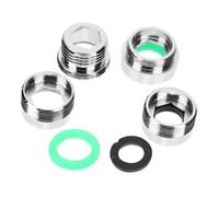 ANDRESLAD 4pcs Copper Faucet Adapter Kit Rust-Resistant Sink Aerator Connectors for Water Filters Sprayers Garden Use Fits Detachable Cache Aerators Multiple for Faucets