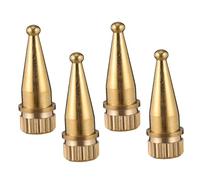 ANDRESLAD 4pcs Copper Speaker Spikes Feet for Amplifier and Turntable, Full Brass Speaker Copper Stands Shockproof Isolation, Gold Tone Audio Equipment Support for Hi-