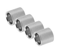 ANDRESLAD 4pcs Cue Tip Ferrule Snooker Cue Tip Repair Kit Billiard Replacement Ferrule Silver