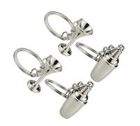 ANDRESLAD 4pcs Goblet Drink Shaker Metal Keychain for Car Keys Bartender Creative Keyring Hanging Shaker Keychain