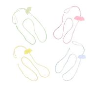 ANDRESLAD 4pcs Hamster Harness and Leash Set with Angel Wings, Escape-Proof Small Animal Vest for Hamsters, Squirrels, Dwarf Rabbits, and Guinea Pigs, Adjustable Cute Walking Aid for Small