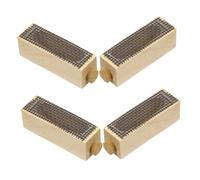 ANDRESLAD 4PCS Handmade Wooden Queen Cages for Beekeeping Natural Wood Beehive Splits Protector with Airflow Easy Access and Portable Design for Queen Rearing and Hive Management
