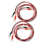 ANDRESLAD 4pcs Insulated Copper Phonograph Turntable Cables with U-shaped Double-head Test Clips for Magnetic Record Players Ground Wire Replacement to Eliminate Hum and Buzz Noise