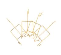 ANDRESLAD 4pcs Metal Teacup Rack Sturdy Cup Saucer Display Stand Organizer for Espresso Mugs Kitchen Countertop Space-Saving Tea Cup Holder with Wire Construction