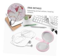 ANDRESLAD 4PCS Mini Earphone Carry Case Coin Purse Sturdy Change Pocket with Adorable Mixed Unicorn Patterns Lightweight Travel Earbud Storage for Friends