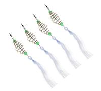 ANDRESLAD 4Pcs Portable Wear-Resistant Fishing Nets Fish Traps Angling Accessory Sturdy Mesh for Sea and Carp Fishing Gear