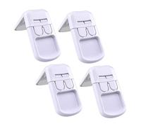 ANDRESLAD 4pcs Proofing Cabinet Lock Boy Girl Safety Refrigerator Latch Easy to Install Strong Adhesive Design for Home Use and Boy Girl