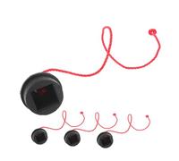 ANDRESLAD 4Pcs Rubber Snooker Chalk Holder Case for Pool Cue Chalks Anti-wear Billiard Accessory for Pool Table Players Black