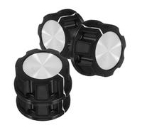 ANDRESLAD 4pcs Universal Replacement Stove Knobs for Gas and Electric Ranges, Oven Control Burner Switch Buttons, Compatible with Camping Stoves and Outdoor Grills, Kitchen Appliance