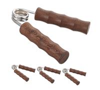 ANDRESLAD 4pcs Wooden Hand Gripper Strengthener Ergonomic Forearm Trainer Finger Exerciser for Grip Strength Endurance and Fine Motor Skills Portable Hand Workout Tool for Adults and