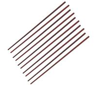 ANDRESLAD 5 Pairs Extra Long Red Sandalwood Chopsticks Anti-Slip Wooden Cooking Frying Chopsticks for Hotpot Noodles Asian Cuisine Restaurant Use