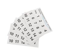 ANDRESLAD 5 Sheets Black Tongue Drum Scale Decals with Bold Number Stickers for Easy Learning Music Note Labels for Handpan Drum Training Installation Adhesive for Beginners and Practice