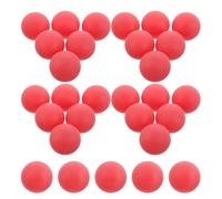 ANDRESLAD 50pcs 40mm Colored Plastic Table Tennis Balls for Carnival Pool Games, Crafts, Party Decorations, and Pet, Red Plastic Game Balls for Lottery and Art Projects