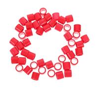 ANDRESLAD 50pcs 8mm Solid Closed Pigeon Leg Bands No Number Identification Foot Rings for Quail Doves and Small Poultry Bird Health Supplies