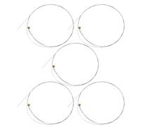 ANDRESLAD 5Pcs Acoustic Guitar Steel Strings B-2Nd Electric Guitar Replacement Strings Anti-Rust Corrosion Resistant for Daily Practice and Live Performance