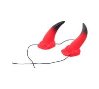 ANDRESLAD 5pcs Devil Horn Headband for Halloween and Cosplay Detachable Bull Horn Hair Hoop Lightweight Skin-friendly Party Accessory for Adults and Brightness Retention