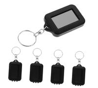 ANDRESLAD 5pcs Mini Keychain Flashlights with High-Efficiency Solar Charging Portable LED Torch for Hiking Camping Emergencies Compact and Bright Outdoor Lighting