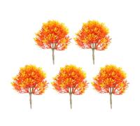 ANDRESLAD 5pcs Miniature Maple Tree Models Handmade Mini Street Trees with Intricate Leaf Detailing Fade-resistant Color for Micro Landscape Sand Table and Architectural Scenery Crafts
