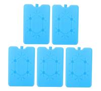 ANDRESLAD 5pcs Reusable Ice Packs for Coolers Small Gel Freezer Blocks Extended Cooling Lunch Box Cold Packs Portable Cooling for Travel Home and Outdoor Fans