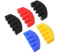 ANDRESLAD 5Pcs Rubber Violin Mutes Set with Bridge Protector Small Round Violin Silencers for Home Practice Suitable for Concert and Beginner Use