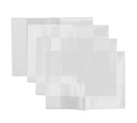 ANDRESLAD 5pcs Thickened Clear Passport Cover Vertical Card Holders with Multiple Slots for Travel Documents Credit Cards Id Protection and Wear-Resistant Organizer Wallet for International