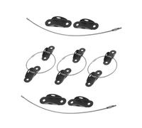 ANDRESLAD 5sets Furniture Safety Straps Anti-tip Wall Anchors for Proofing Cabinets Easy Installation Hardware Pack for Bookcases Wardrobes and Tv Stands Safety