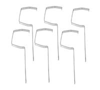 ANDRESLAD 6 Pcs Metal Gutter Brackets Heavy Duty Rain Gutter Racks Iron Gutter Roof Brackets for Stable and Efficient Drainage