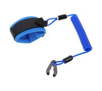 ANDRESLAD 6m Blue Heavy Duty Safety Wrist Strap Lanyard for Outboard Motor Emergency Engine Stop, Marine Emergency Cut Off Cord for Boating
