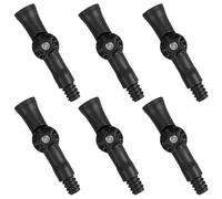 ANDRESLAD 6pcs Black Adjustable Rotatable Extension Pole Angle Adapter with 1.8cm American Threaded Swivel Joint for Home Cleaning and Painting Tools
