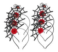 ANDRESLAD 6pcs Halloween Spider Costume Headband Headbands Spider Web Halloween Cosplay Hairband Cosplay Devil Devil