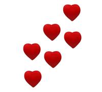 ANDRESLAD 6Pcs Heart Shape Silicone Tennis Dampeners Red Vibration Shock Absorbers for Racket Strings Easy Install Stylish Shock Absorber gifts for for for for for for for Tennis Players