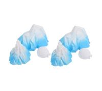 ANDRESLAD 6pcs Miniature Iceberg Ornaments Arctic Theme Resin Igloo Models for Micro Landscape Decor Winter Adventure Craft PVC Foam Material